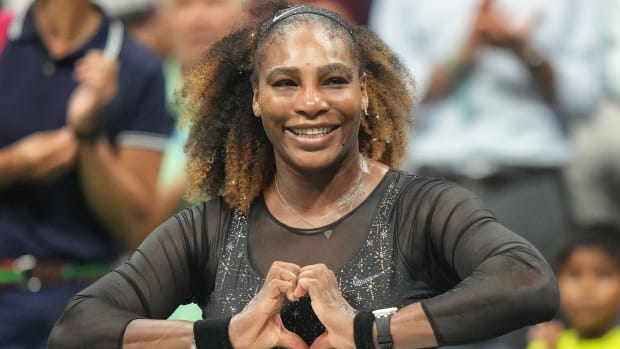 Serena Williams during the 2022 U.S. Open first round